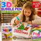 🎁🔮Magic Pen – Draw 3D with one stroke!🎄DIY Bubble Magic Drawing Pens