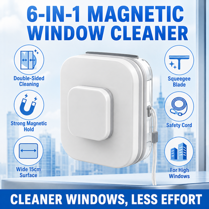 💥 50% OFF – 6-in-1 magnetic window cleaner: dual action, total safety, flawless results from the very first pass – grab yours now 🧲 🛒