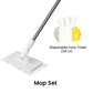 ⏳🔥LIMITED-TIME 50% OFF! ⏰🧹 Flat Mop with Stainless Steel Handle, comes with Reusable Washable Mop Cloths