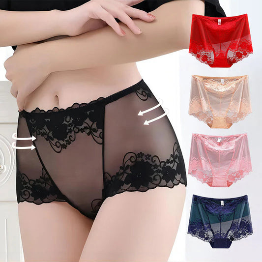 Women's Hand-Crocheted Lace High-Rise Boxer Briefs