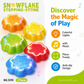 💥FLASH SALE 50%OFF💥 Snowflake Stepping Stones for Kids 🧩✨ – Balance & Sensory Training, Gross Motor Skills, Kindergarten & Home Play
