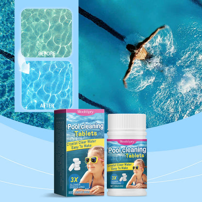 Pool Cleaning Tablets for Crystal Clear Water