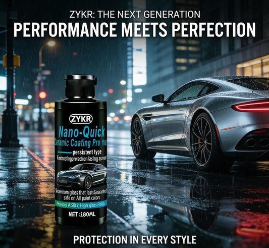 🚗 50% OFF !!! ⏰ Showroom Shine That Lasts – Nano Ceramic Spray with Hydrophobic Protection