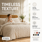 3-piece tufted bedding set with cut-out pattern