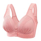 Front Button Breathable Skin-Friendly Cotton Bra