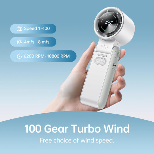 🔥Summer Hot Sale✨3-in-1 Portable Handheld Turbo Fan-199 Speeds