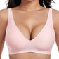Women Jelly Bras Wirefree Full Coverage No Underwire Everyday Bras Comfortable Wireless Padded Tshirt Bra