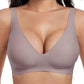 Women Jelly Bras Wirefree Full Coverage No Underwire Everyday Bras Comfortable Wireless Padded Tshirt Bra