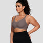 🎉🏆️Women Wireless V Neck Crossover Mesh Bras Comfortable Bralette Supportive Tshirt Bra No Underwire Seamless Push Up Everyday Bras
