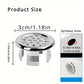 🚿 Round Bathroom Sink Overflow Hole Cover – Push-In Basin Drain Cover for a Clean, Modern Finish