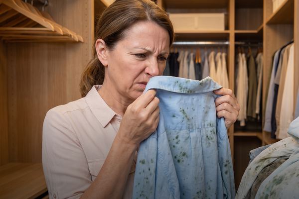Musty odors caused by damp conditions