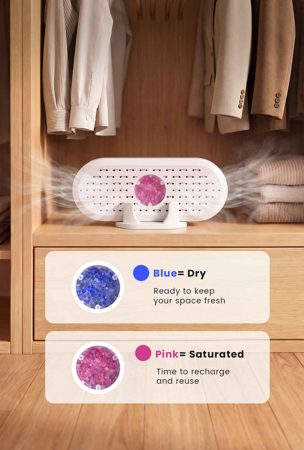 360 degree ventilation and moisture absorption