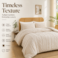3-piece tufted bedding set with cut-out pattern