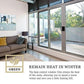 🪟 Privacy and Heat-Blocking Window Film |  🏠 For Home, Office, or Car Windows – Cut to Size -- Blocks 99% of UV Rays - Blocks Heat and Keeps Temperatures Down