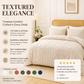 3-piece tufted bedding set with cut-out pattern