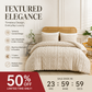 3-piece tufted bedding set with cut-out pattern