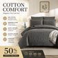 ⏳Limited Time 50% Off⏰Solid Color 100% Cotton Bedding 4-Piece Set🛏️