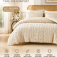 3-piece tufted bedding set with cut-out pattern