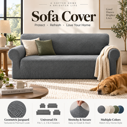 🔥🎁New 50% OFF🔥Jacquard sofa cover with high elasticity and anti-slip straps
