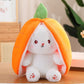 🍓 Hot Sale 50% OFF🍓Easter Day Strawberry Bunny Transformed into Little Rabbit🎀 Fruit Doll Plush Toy🐰