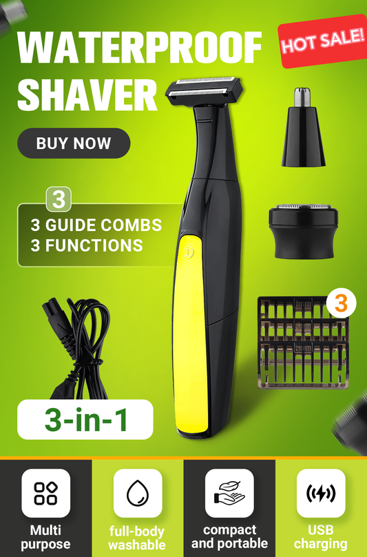 🔥 50% OFF Hot Sale✨Multifunctional Electric Wet & Dry Shaver 🪒 Cordless Convenience