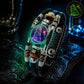 💥Last-day sale – 50% off ☪️Glow-in-the-dark leather zodiac sign bracelet for men and women (6.9/8.1 inches)♑️