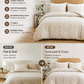 3-piece tufted bedding set with cut-out pattern