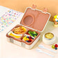 Bento Box for Kids, Leakproof Kids Bento Lunch Box Container with 8oz Insulated Thermo Food Jar, Sauce Jar, Utensil, DIY Stickers for School Boys Girls, 3-4 Compartments, BPA-Free