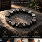 Vintage style bracelet with round synthetic stones