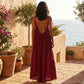 💃LAST DAY SAEL 50% OFF!!✨Women's Solid Color Cami Lounge Dress, Elegant Sleeveless Long Dress for Summer, Ladies Sleepwear for Indoor Wear💕