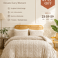 3-piece tufted bedding set with cut-out pattern