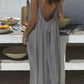 💃LAST DAY SAEL 50% OFF!!✨Women's Solid Color Cami Lounge Dress, Elegant Sleeveless Long Dress for Summer, Ladies Sleepwear for Indoor Wear💕