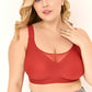 🎉🏆️Women Wireless V Neck Crossover Mesh Bras Comfortable Bralette Supportive Tshirt Bra No Underwire Seamless Push Up Everyday Bras
