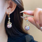 🐍Valentine's Day 50% OFF🎀Gold Plated Snake Pearl Earrings