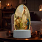 🙏Inspiring LED acrylic night light with religious theme✝️Virgin prayer lamp