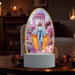 🙏Inspiring LED acrylic night light with religious theme✝️Virgin prayer lamp