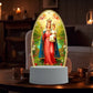 🙏Inspiring LED acrylic night light with religious theme✝️Virgin prayer lamp