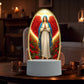 🙏Inspiring LED acrylic night light with religious theme✝️Virgin prayer lamp