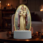 🙏Inspiring LED acrylic night light with religious theme✝️Virgin prayer lamp