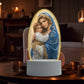 🙏Inspiring LED acrylic night light with religious theme✝️Virgin prayer lamp