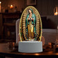 🙏Inspiring LED acrylic night light with religious theme✝️Virgin prayer lamp