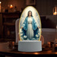 🙏Inspiring LED acrylic night light with religious theme✝️Virgin prayer lamp