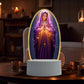 🙏Inspiring LED acrylic night light with religious theme✝️Virgin prayer lamp
