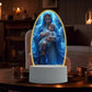 🙏Inspiring LED acrylic night light with religious theme✝️Virgin prayer lamp