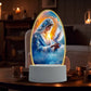 🙏Inspiring LED acrylic night light with religious theme✝️Virgin prayer lamp