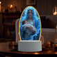 🙏Inspiring LED acrylic night light with religious theme✝️Virgin prayer lamp