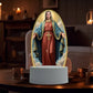 🙏Inspiring LED acrylic night light with religious theme✝️Virgin prayer lamp