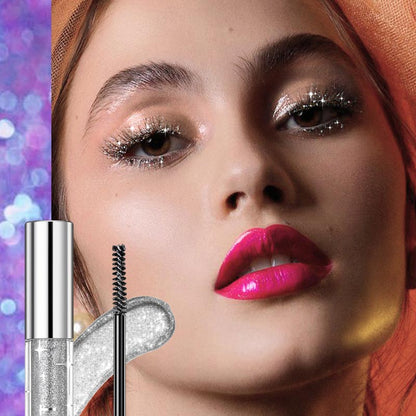 💎🌟 Waterproof Diamond Glitter Mascara - Long-lasting Curl, Sparkling Shine, Create Captivating Eyes!