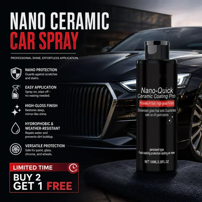 🚗 LIMITED‑TIME 50% OFF! ⚡ Nano‑Quick Ceramic Coating Pro – Hydrophobic, High‑Gloss, Multi‑Surface ✨