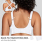 🎉🏆️Women Wireless V Neck Crossover Mesh Bras Comfortable Bralette Supportive Tshirt Bra No Underwire Seamless Push Up Everyday Bras